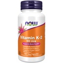 NOW Integratori alimentari, Vitamina K-2 100 mcg, Menaquinone-4 (MK-4), Supporta la salute di ossa*, 100 capsule di veg