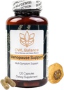 Supporto di menopausa per le donne - Menopause + Perimenopause sollievo per i flash caldi, bassa energia, supporto dell'ormone - 120 capsule di erbe