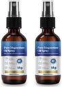 Generico 2 Fl Oz Magnesium Oil Spray - Pure & Organic - Magnesio ad alta concentrazione - Non OGM, Senza glutine - Facile da assorbire - 2pc