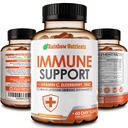 10 in 1 Integratore di Supporto Immune (Nessun Filler) | Vitamina C, Zinco, Elderberry, Echinacea, Turco, Probiotici |Immunity Booster for Multi-System Immune Defense, Respiratory & Gut health |60 Day Supply