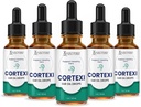 Laboratori giustificati (5 Pack) Cortexi Ear Drops Cortexi Healthy Eardrum Oil Supporta le orecchie sane Premum Blend di oli essenziali 5 bottiglie
