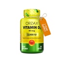 ORZAX Vitamina D3 2000 iu (50 mcg) – Non OGM, Gluten Free, Sugar Free, Dairy Free – 1 anno di fornitura per una forte funzione muscolare e supporto immunitario – Integratore per il benessere (360 Softgel)