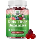 Gummie di fibre prebiotiche per bambini - Integratori di fibre alimentari per la digestione e la costipazione - Chicory Root Kids Gummies immuni - Integratori nutrizionali non GMO & Vegan - 120 Count