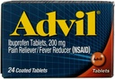 Advil Ibuprofen Pain Reliever/Fever Riduttore, 200 mg compresse rivestite - 24 ct, Confezione da 2