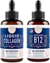 Vitamina B12 Liquido e Liquido Collagen con Biotina - Energia e Benessere Bundle