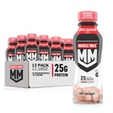 Muscolo Latte Genuine Shake, Fragola, 11.16 Fl Oz Bottiglie (Pack of 12)