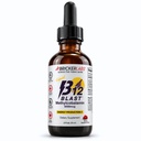 Bricker Labs B12 Blast Methylcobalamin 5000mcg, Great Tasting Sublingual Liquid Energy Vitamins -Vegan B12 Vitamins, Sustain Energy and Cellular Health Supplement - 59-Day Servings