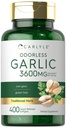 Carlyle Odorless Aglio Softgels 3600 mg | 400 Count | Allium Sativum Bulb | Non OGM, Gluten Free Supplement