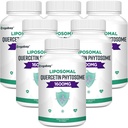 Orgabay Liposomal Quercetin Phytosome 1600 mg,Bromelain 200mg,Zinc 30mg,Vitamin C Turmeric 40 mg, Assorbimento più alto,Quercetin Complex, 360 Softgels
