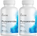 Phytoceramides 200 capsule Riparazione della pelle Ricostruzione Anti-Aging Support Ceramides 700mg Gluten Free Non-GMO (2)