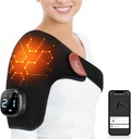 Comfytemp Cordless Shoulder Riscaldamento Pad per Rotator Cuff Pain Relief, Electric Heated Shoulder Brace Wrap App Control Wireless, Regali per mamma papà, 9 Calore 10-30 Timer (Nessun massaggio S/M)