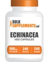 BulkSupplements.com Capsule Echinacea - Supplemento Echinacea, Capsule Echinacea 500mg - Supporto Immune, Gluten Free, 1 Capsule per Serving, 240 Capsule (Pack of 1)