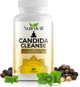 Candida Cleanse (60 capsule) Advanced Intestinal Overgrowth Detox - Include Oregano Leaf, Wormwood, Black Walnut - promuove la salute digestiva e la regolarità per le donne e gli uomini