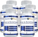 Ricerca Verified Gas and Bloating - Rilassa i muscoli intestinali, Elimina il Gas Buildup - Polvere di carciofo, Ginger, polvere di foglie di menta piperita - 360 capsule - Vegan