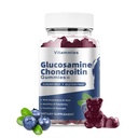 Glucosamina Condroitin Gummies con MSM & Elderberry Extra Strength - Supporto congiunto, Antiossidante Supporto Immune Supplemento per Adulti, Men & Donne Minerali, coenzima Q10, DHA- 60 Mirtilli Gummies