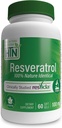 Resveratrolo come ResVida 100mg Trans-Resveratrolo | Supporta l'invecchiamento sano, la produzione di energia cellulare e il metabolismo | Studi clinici e senza glutine (Pack of 60)