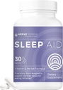 NERVE RENEW Sleep Aid - Integratore alimentare per un sonno migliore - 30 capsule - funziona velocemente - Gentle All-Natural Herbal e Vitamin Formula con Melatonina, Magnesio, Zinco, Aminoacidi, Estratti di erbe