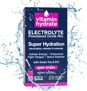 Vitamina Hydrate Electrolyte Powdered Drink Mix, Super Hydration, Boost Stamina & Fights Fatigue, Bursting con Elettroliti, Vitamine & Minerali, 0 Zucchero, Splash di bacche, 10 Stick Pack