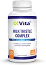 Milk Thistle Complex, Extra Strength 450mg, Supporta la funzione di fegato sano, fino a 2 mesi di alimentazione (60 non OGM, compresse vegane)