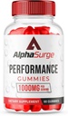 (1 pacchetto) AlphaSurge Gummies per Maschio, Alpha Surge Advanced Formula Gummies con 1000 MG Chewable, AlphaSurge ingredienti naturali Gummies (60 Gummies)