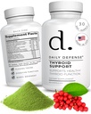 Integratore tiroideo - Magnesio, Iodio, Ashwagandha, Vitamina B12, & Zinc per il supporto tiroideo per gli uomini e le donne - Integratori dietetici vegani per le donne e gli uomini, 60 capsule