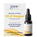 Zane Hellas 190 mg Oregano olio-164 mg Carvacrol per Serving-4 gocce giornaliere. Olio 100% Greco Undiluted di Oregano. 86%-90% Min Carvacrol. Probabilmente il miglior olio di origano nel mondo. 0.5 fl. oz.- 15ml.