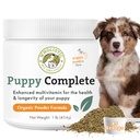 Wholistic Pet Organics Puppy Complete - Cane Multivitamin Powder - 1 Lb - Vitamine e Integratori di Cane Giornalieri per Cibo fatto in casa - Sistema immunitario, Pelle, Cappotto & Salute complessiva - Piccoli e Grandi Cuccioli Breed