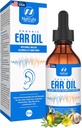 Olio per l'orecchio organico per l'infezione dell'orecchio - Gocce naturali per la prevenzione di Earache, Rimozione dell'orecchio e della cera di Swimmer - Bambini, Adulti, Baby, & Dog Earache Remedy - con Mullein, Aglio, Calendula Made in USA (2 Oz)