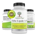 Semplicemente le naturali puro acido alfa lipoico 600mg 120 capsule vegetali, acido lattico non OGM 4 mesi di alimentazione