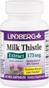 Estratto di cardo di latte di Lindberg 175 Mg, 60 capsule vegetariane- Standardizzato al 80% Silymarin
