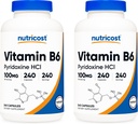 Nutricost Vitamina B6 (Pyridoxine HCl) 100 mg, 240 capsule (2 bottiglie)