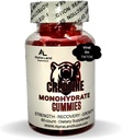 Creatina Monoidrato Gummies- 5g- 30 Servings - Vegan Creatina Gummy Bears per la crescita del muscolo, recupero del muscolo, recupero di allenamento, salute del cervello - nessuna fase di caricamento - Nessun Bloating