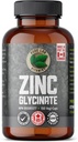 Zinc Glycinate 23 mg Supplemento - 150 Vegan Caps by Pure Lab Vitamins - Aminoacido Sale per pelli e chiodi sani - Supporta il sistema immunitario, prostata, visione - Made in Canada