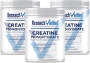Ricerca Verificata Creatina Monoidrato - Supporta la crescita ottimale del muscolo, Migliorare le prestazioni - 5000mg Creatina Monoidrato - BioPerine - 180 Serve - Unflavored - Vegan