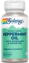 Solaray Peppermint olio immatricolato w/Rosemary & Thyme olio | Sano, Sostenimento Digestione Supporto | 60 Softgels