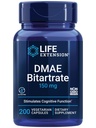 Prolungamento della vita DMAE Bitartrate, Supporta la produzione di neurotrasmettitore, Alimentazione di 6 mesi, Senza glutine, Non OGM, Vegetariano, 200 capsule