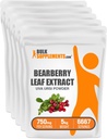 BulkSupplements.com Polvere di Estratto di Foglia di Orso - Uva Ursi Extract, Supplemento di Bearberry, Polvere di Leaf di Bearberry - Vegan & Gluten Free, 750mg per Serving, 5kg (11 lbs) (Pack of 5)