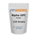 Polvere alfa-GPC 125 Grammi, non OGM Alpha GPC Supplemento Choline Powder, Vegan, Terze Parti Testata, Pre-allenamento, Memoria e Focus, con Scoop