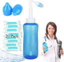 Bottiglia di lavaggio nasale, Sinus Rinse Bottiglia Pulitore di naso 300ml Nasal Wash Bottiglia Vaso Irrigazione nasale - Cura del naso e idratante per adulti & Kid (1)