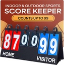 Upstreet Scoreboard/Score Keeper per Indoor & Outdoor Sports - Ping Pong/Baseball/Tennis/Basketball Scoreboard o Varsity Scoreboards/Volleyball Scorekeeper - Portable Scoreboard Flips fino a 99