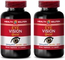 Vitamine per la cura degli occhi - Supporto per la visione massima - Promuove la visione sana - Integratore l-Taurino, Luteina, Frutta di mirtillo, Semi di Uva, Diidrato di Quercetina, L-Taurina, Pillole di vitamina A, 2 Bot 120 Caps