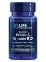 BioActive Folate & Vitamina B12, promuove il cuore, la salute del tratto di cervello & GI, non OGM, senza glutine, vegetariano, 90 capsule