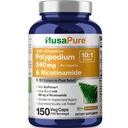 NusaPure Polypodium Nicotinamide 10:1 estratto, 240 mg Equivalente a 2.400 mg per Veg Caps - 150 conta (non OGM, Soyfree, Bioperine)