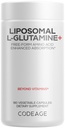 Codeage Liposomal L-Glutamina Supplemento capsula - 1.000 mg L-Glutamina per porzione - 3 mesi di fornitura - Liposomal Delivery, Vegan Pills, Non OGM, Gluten-Free Aminoacido - 180 capsule