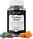 WXW Pure Himalayan Shilajit Gummies | Acido Fulvic & 85+ Trace Minerals | Ashwagandha, Gokshura | No Aggiunto Sugar | for Men, Women | Non-GMO | Lab Tested | 100% Natural | Enhance Immunity 60 Gummy
