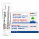 Crema di idrocortisone – 1 Crema di Eczema di Ounce con Aloe Vera – Crema Anti Itch Premium Extra Forza – Ideale per Rashes, Itchiness, Bite di Insetto, Dermatite, Detergenti, Gioielli