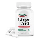 Liverite Liver Aid with Milk Thistle 2-Pack 150 Capsule (Totale 300), Supporto per fegato, Pulizia del fegato, Cura del fegato, Migliora l'energia