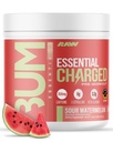 Polvere pre-allenamento RAW, Essential CHARGED (Sour Watermelon) - Supplemento pre-allenamento per uomini e donne - Supporta Focus, Mood & Performance - Caffeina, Alpha-GPC, L-Citrulline, Beta Alanine (25 Servings)