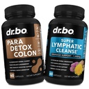 Detossi del corpo delle pillole di pulizia del colon & Drainage linfatico - Pulitore della guardia intestinale per il supporto di stomach Gut & Lymph Integratori Pillole - Supporto linfatico Lymph Node Detox Cleanse System Drainage