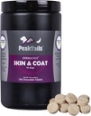Kala Health PeakTails Skin & Coat Support for Dogs – 150 compresse masticabili con MSM, Fish Oil, Omega-3 & Omega-6 – Supporta la pelle sana, Shiny Coat